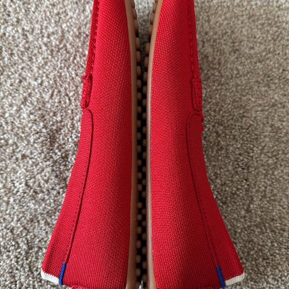 Rothy's The Driver Red Slip-On Loafers - Picture 3 of 6